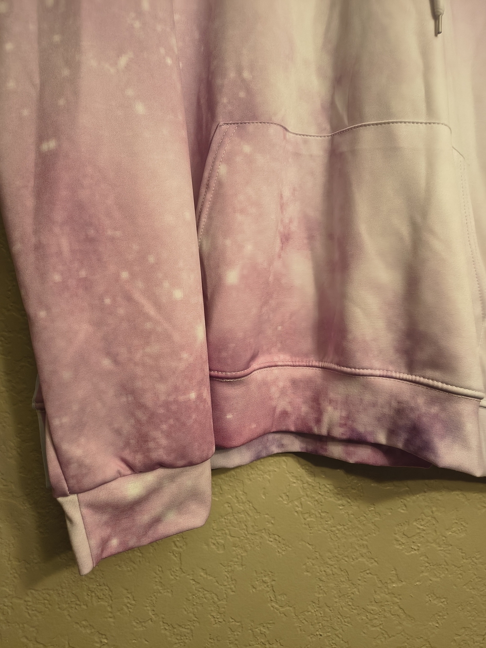M 2XL Pastel Tie Dye And Speckled Hoodie Sweatshirt - Pink, Blue, Purple - Picture 3 of 4